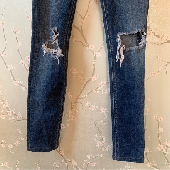 Rag & Bone High Rise Skinny Jeans Frayed in Bonnie - Picture 8 of 16